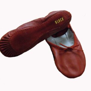 CHILD BLOCH RED DANSOFT LEATHER SLIPPER