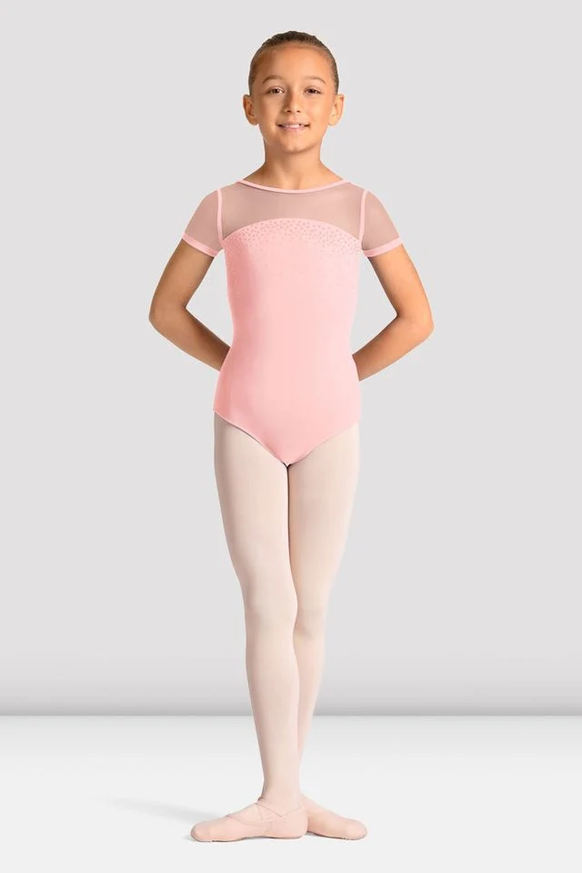 MIRELLA CELESTIA SHORT SLEEVE GEL PRINT LEOTARD- YOUTH