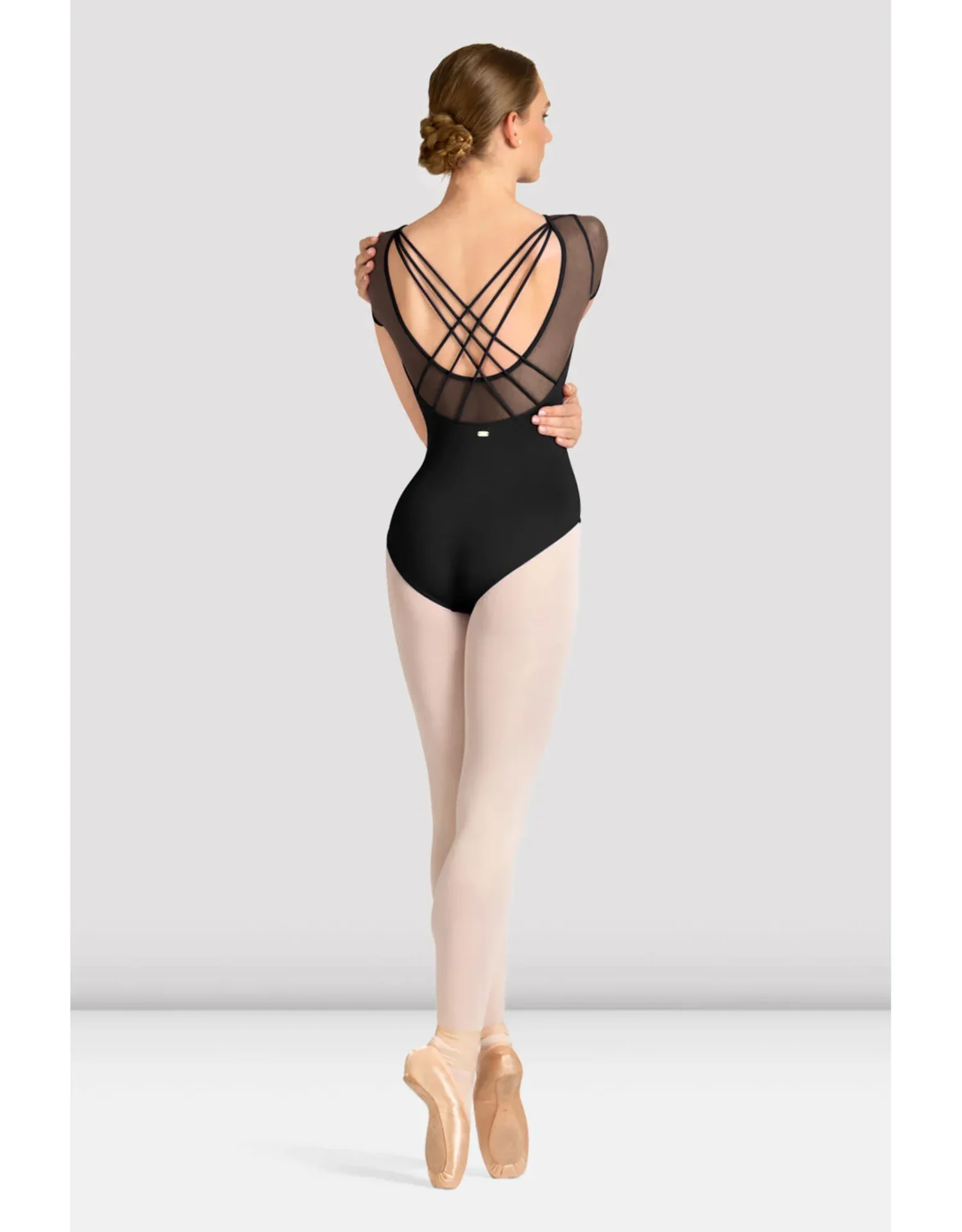 MIRELLA STRAPPY BACK CELESTE SHORT SLEEVE LEOTARD- ADULT