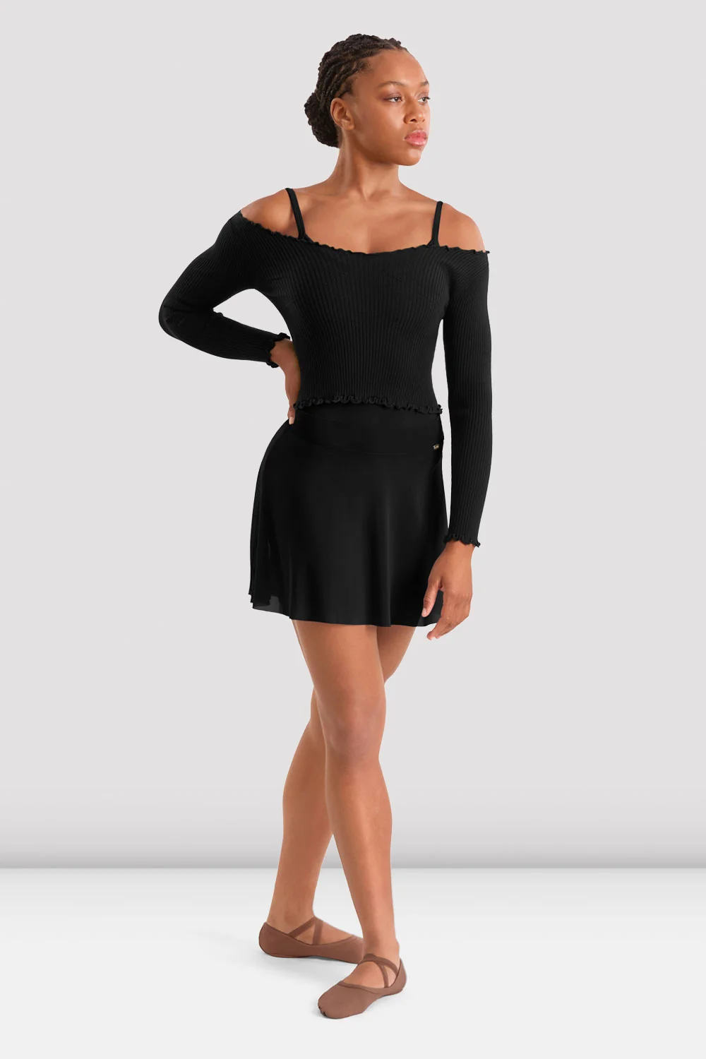 MIRELLA ADAGIO HI LOW MESH SKIRT-ADULT - Image 2