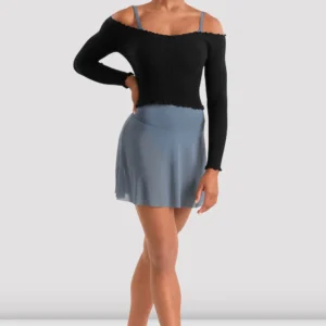 MIRELLA ADAGIO HI LOW MESH SKIRT-ADULT