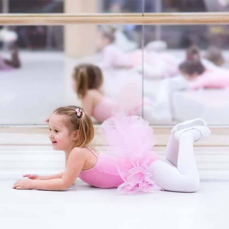 Little Ballerina on Floor